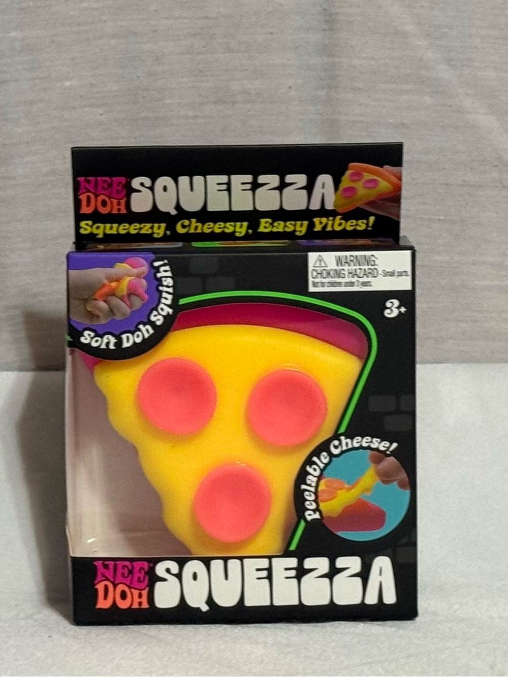 Schylling NeeDoh Squeezza Pizza NIB Sensory Squishy Fidget Toy